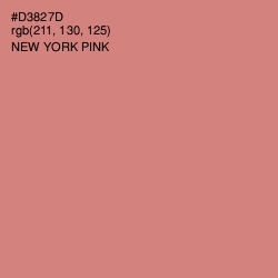 #D3827D - New York Pink Color Image
